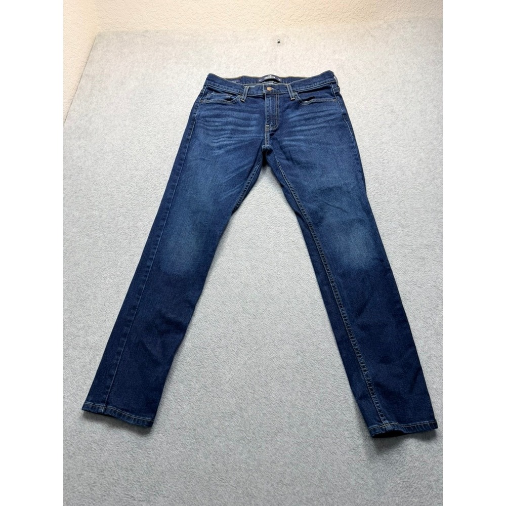 Hollister Epic Flex Skinny Jeans Mens 30x30 Dark Wash Blue Denim Slim Fit